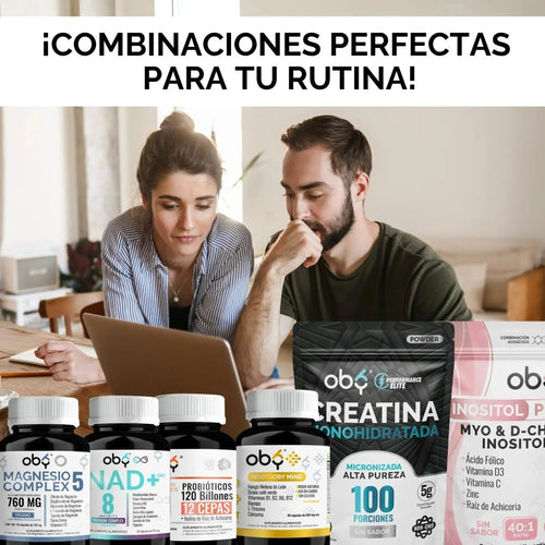 Oby 5 Magnesio Complex 60 capsulas 760mg oby.mx