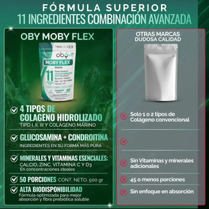 Colágeno Hidrolizado I, II, III y Marino 50 porciones oby.mx