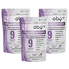 Pack de 3 Pouch: OBY Colageno Hidrolizado Puro Polvo Sin sabor 500 gr | con Acido Hialuronico, Vitaminas, Biotina, Keratina, Resveratrol y Fibra Bambu