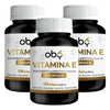 Pack de 3 frascos: OBY Vitamina E |Vitaminas para mujer y hombre