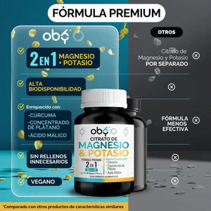 *Citrato de Magnesio + Citrato de Potasio (180 cápsulas) oby.mx