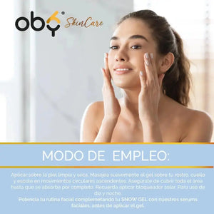 OBY GEL HIDRATANTE FACIAL SNOW | Hidratación Profunda y Frescura oby.mx