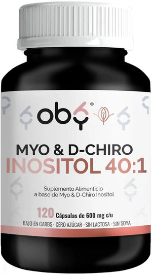 Oby Myo y D-Chiro Inositol Ratio 40:1 | 120 cápsulas oby.mx