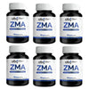 Pack de 6 frascos: OBY ZMA Zinc, Citrato de Magnesio y Vitamina B6