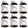Pack de 6 frascos: OBY Pure Inositol con Myo y D-Chiro Inositol + Ácido Fólico, Hierro y Extracto Arándano | 60 Capsulas