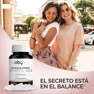 Oby Myo y D-Chiro Inositol Ratio 40:1 | 120 cápsulas oby.mx