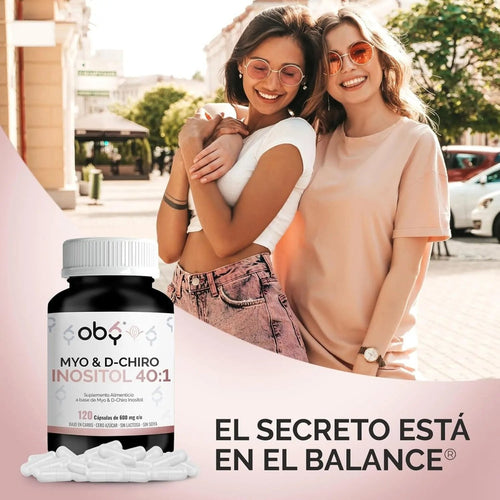 Oby Myo y D-Chiro Inositol Ratio 40:1 | 120 cápsulas oby.mx