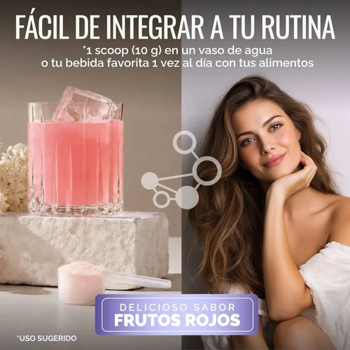 Colageno Hidrolizado 10 Tipos | OBY Collagen 10 Polvo 500g | Frutos Rojos oby.mx