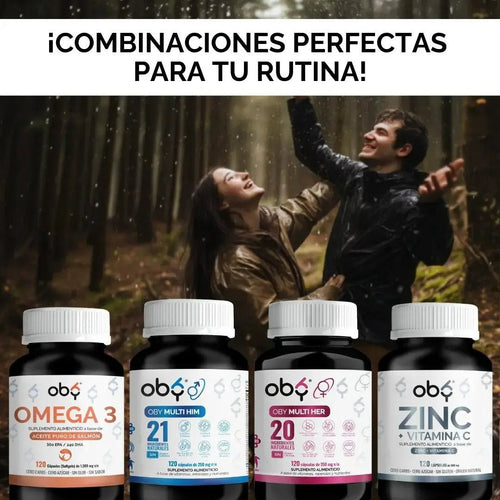 OBY Vitamina D3 + K2 con MCT Oil | 120 Cápsulas (Softgels) oby.mx