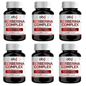 Pack de 6 frascos: OBY Berberina Pura con Cúrcuma y Piperina Fast Bundle