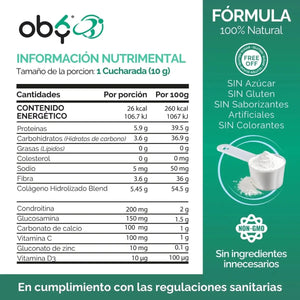Colágeno Hidrolizado I, II, III y Marino 50 porciones oby.mx