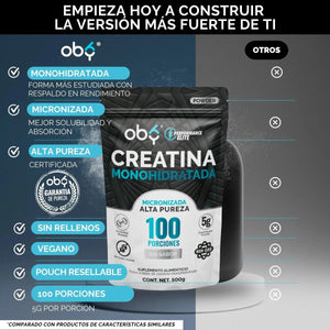 OBY GYM POWER PACK | Multivitamínico Hombre + Creatina suplemento deportivo oby.mx