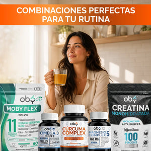 Cúrcuma Orgánica con Aceite de Coco 120 cápsulas oby.mx