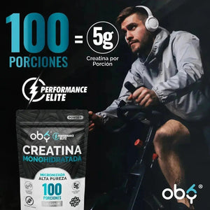 Oby Creatina Monohidratada Micronizada Pura Polvo 500g oby.mx