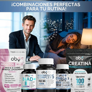 Oby 5 Magnesio Complex 180 capsulas 760mg oby.mx