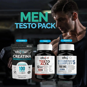 MEN TESTO PACK | Calm Ashwagandha + Oby Testo Titanium oby.mx