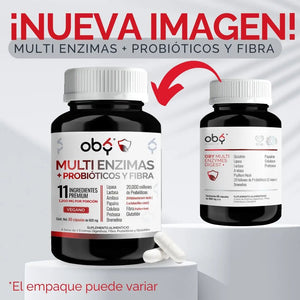 OBY Multi Enzimas Digestivas, Probióticos, Glutation, Fibra Psyllium Husk $̶5̶9̶9̶.̶0̶0̶ oby.mx