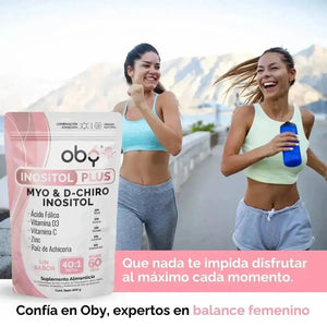 Oby Inositol Plus Myo y D-Chiro Inositol Ratio 40:1 + Acido Folico, Prebioticos, Vitaminas y Zinc | Polvo Sin Sabor $̶1̶,̶0̶4̶9̶.̶0̶0̶ oby.mx