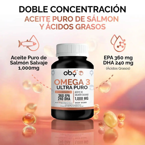 OBY Omega 3: Aceite Puro de Salmón Salvaje $̶5̶4̶9̶.̶0̶0̶ oby.mx