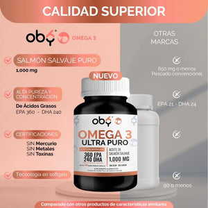 OBY Omega 3: Aceite Puro de Salmón Salvaje $̶5̶4̶9̶.̶0̶0̶ oby.mx