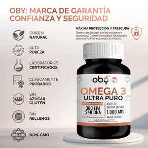 OBY Omega 3: Aceite Puro de Salmón Salvaje $̶5̶4̶9̶.̶0̶0̶ oby.mx