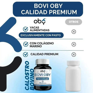 OBY Calostro Bovino | Suplemento Alimenticio con Colágeno Marino | 120 Cápsulas $̶8̶7̶9̶.̶0̶0̶ oby.mx