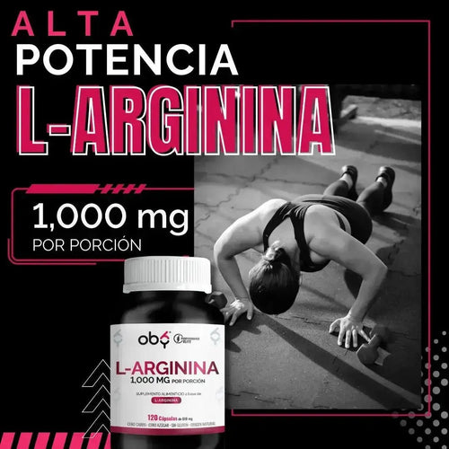 OBY L-Arginina de Alta Pureza | 120 Cápsulas $̶5̶4̶9̶.̶0̶0̶ oby.mx