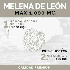 OBY Melena de Leon con Vitamina C | 120 Cápsulas $̶4̶9̶9̶.̶0̶0̶ oby.mx