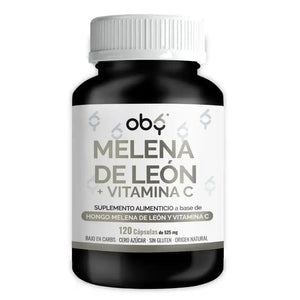 OBY Melena de Leon con Vitamina C | 120 Cápsulas $̶4̶9̶9̶.̶0̶0̶ oby.mx
