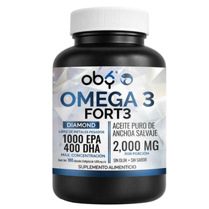 Omega 3 Forte 2000 mg Anchoa Salvaje 180 cápsulas oby.mx