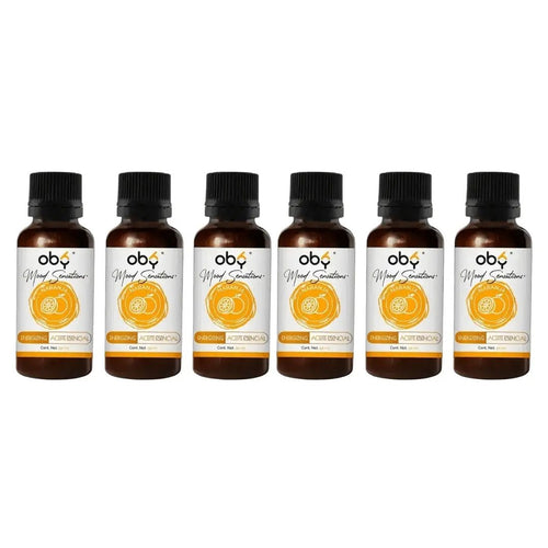 Pack de 6 frascos: Aceite Esencial Naranja Tamaño extra grande 50 ml | OBY Energizing Orange Mood Sensations Fast Bundle