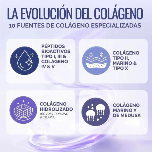 Colageno Hidrolizado 10 Tipos | OBY Collagen 10 Polvo 500g | Frutos Rojos oby.mx