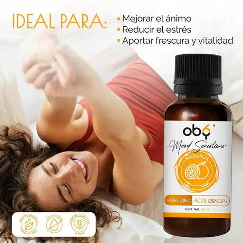 Kit Aceites Esenciales 3Pack: Lavanda, Menta, Naranja | OBY Mood Sensations | Tamaño Extra grande 50 ml cada uno oby.mx
