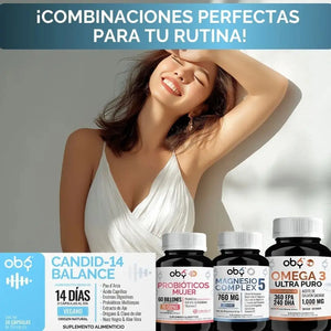 Candida Cleanse 14 Días | Fórmula Avanzada 10 en 1 | 28 Cápsulas | OBY oby.mx