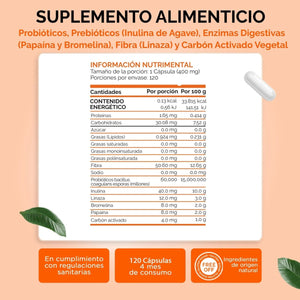 Proby Digest | 60 billones Probioticos y Prebioticos inulina Agave, Enzimas, Fibra, Carbon Activado $̶4̶4̶9̶.̶0̶0̶ (Copia) oby.mx
