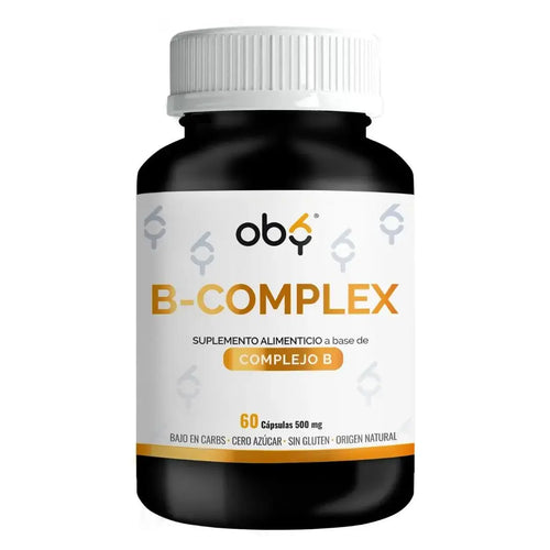 Oby B Complex | Complejo B completo | 60 cápsulas oby.mx