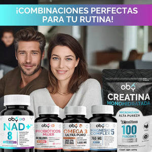 NAD+ con Resveratrol 30 cápsulas oby.mx