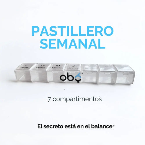 Pastillero Organizador 7 Días - OBY oby.mx