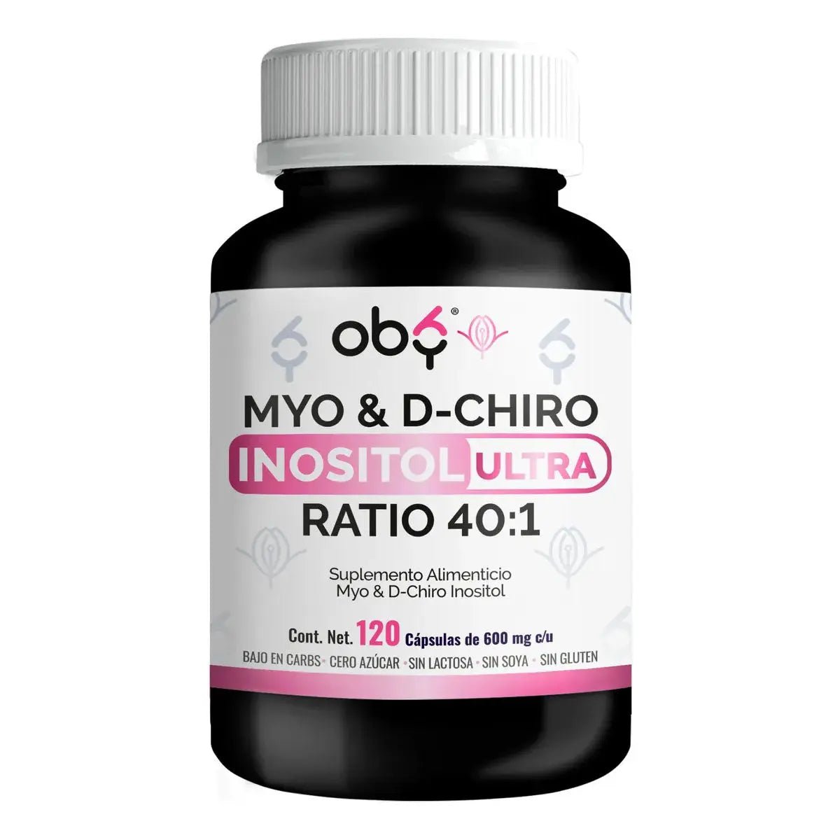 Oby | Myo y D-Chiro Inositol Ratio 40:1 | 120 cápsulas oby.mx