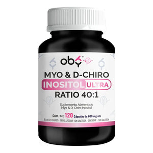 Oby | Myo y D-Chiro Inositol Ratio 40:1 | 120 cápsulas oby.mx