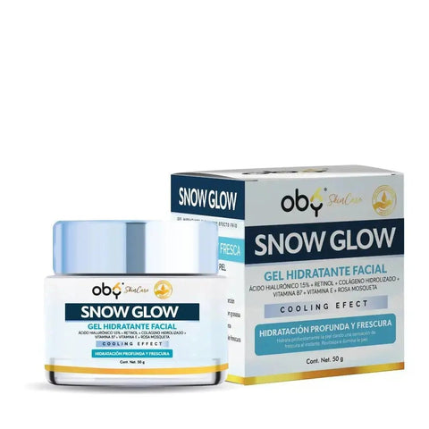 Doble Pack Oby Gel hidratante Facial Snow Hidratación profunda y frescura con Retinol Fast Bundle
