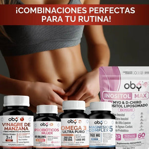 *Vinagre De Manzana Con Fibra Prebiótica y Enzimas Digestivas oby.mx