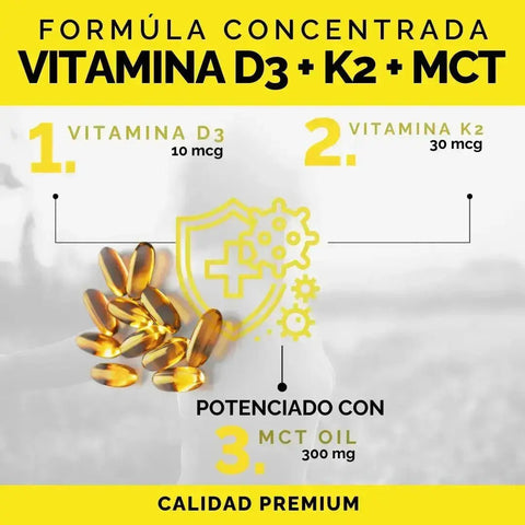 OBY Vitamina D3 + K2 con MCT Oil | 60 Cápsulas (Softgels) $̶3̶8̶9̶.̶0̶0̶ oby.mx