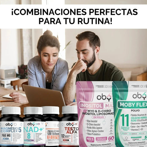 Oby 5 Magnesio Complex 180 capsulas 760mg oby.mx