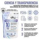 Colageno Hidrolizado 10 Tipos | OBY Collagen 10 Polvo 500g | Frutos Rojos oby.mx