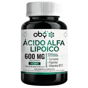 Ácido Alfa Lipoico 60 cápsulas oby.mx