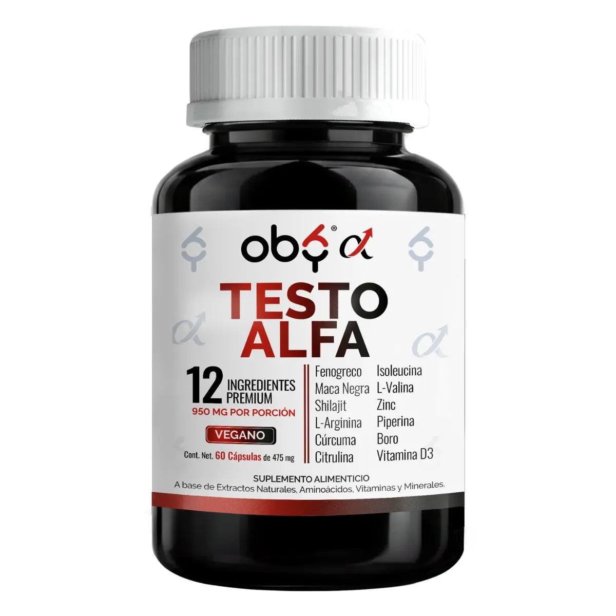 Multivitamínico Hombre 12 ingredientes 60 cápsulas oby.mx