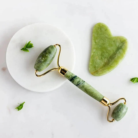 Gua Sha Facial con Rodillo Masajeador oby.mx