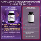 Resveratrol Puro con Semilla de Uva Roja 60 cápsulas oby.mx