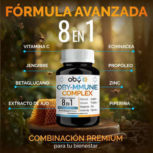 *Obymmune Complex 8 en 1 Defensas (60 cápsulas) oby.mx